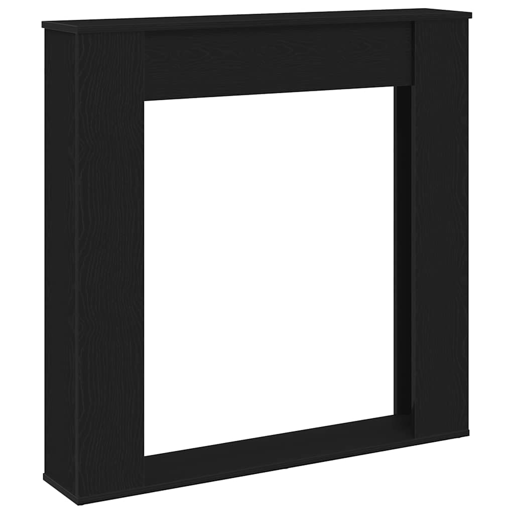 Peisramme svart eik 100x20x100 cm konstruert tre
