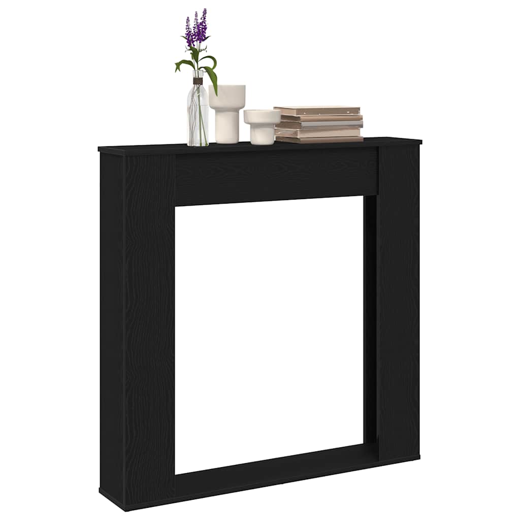 Peisramme svart eik 100x20x100 cm konstruert tre