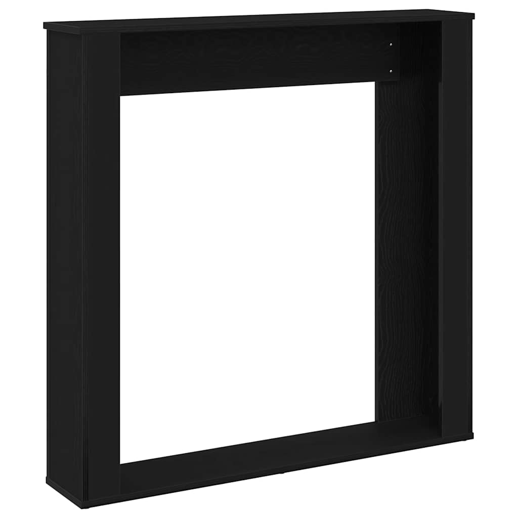 Peisramme svart eik 100x20x100 cm konstruert tre