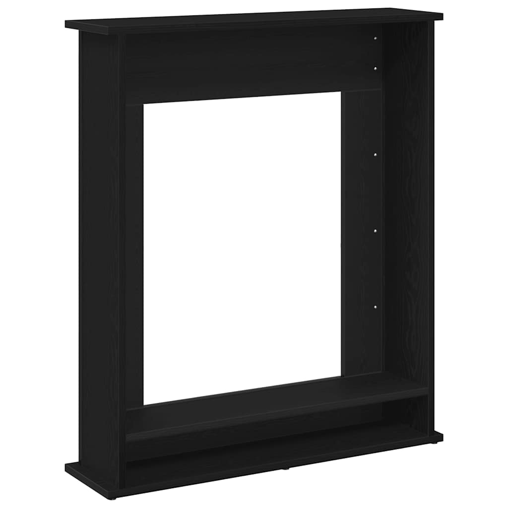 Peisramme svart eik 75x20x87,5 cm konstruert tre