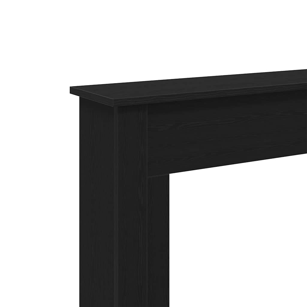 Peisramme svart eik 75x20x87,5 cm konstruert tre
