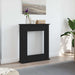 Peisramme svart eik 75x20x87,5 cm konstruert tre