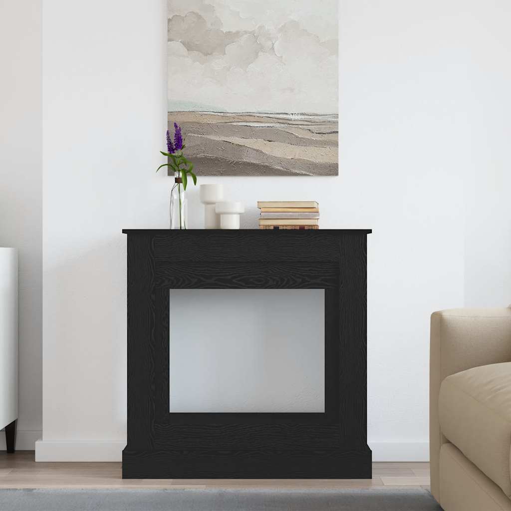 Peisramme svart eik 90x30x90 cm konstruert tre
