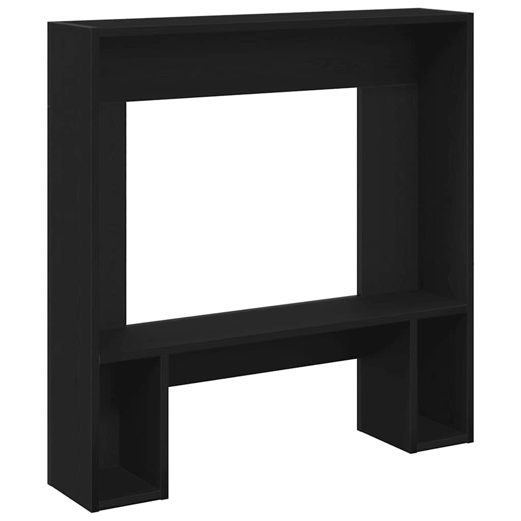 Peisramme svart eik 81x18x82 cm konstruert tre
