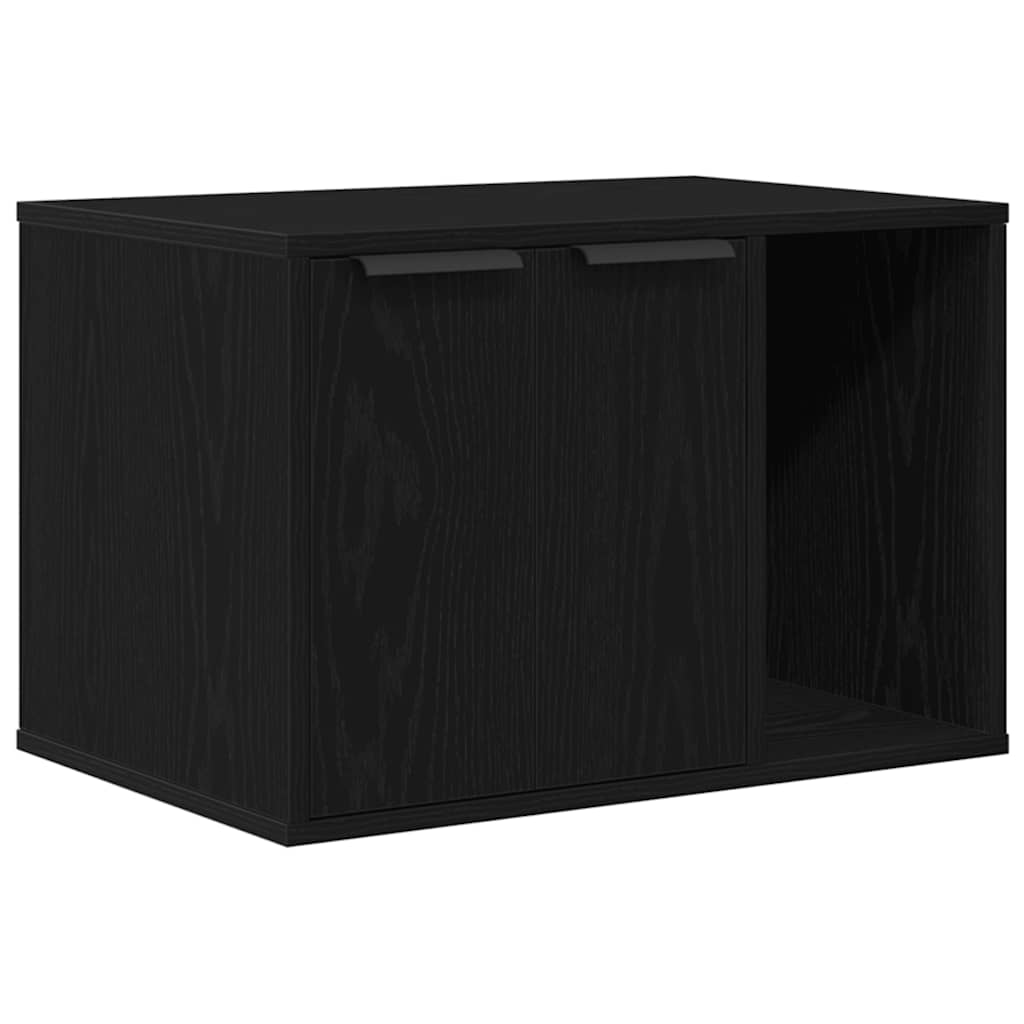 Kattesanden i svart eik 60x40x40 cm konstruert tre vidaXL