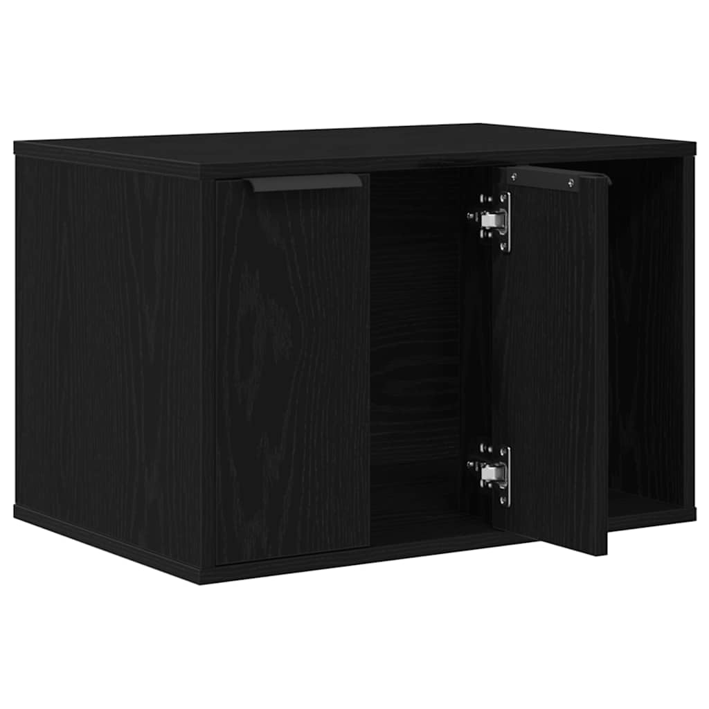 Kattesanden i svart eik 60x40x40 cm konstruert tre vidaXL