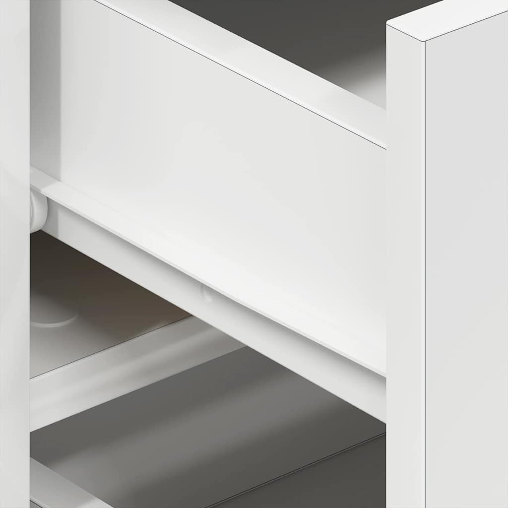 Serviesskap med skuff Hvit 120 x 36 x 69 cm Konstruert tre vidaXL