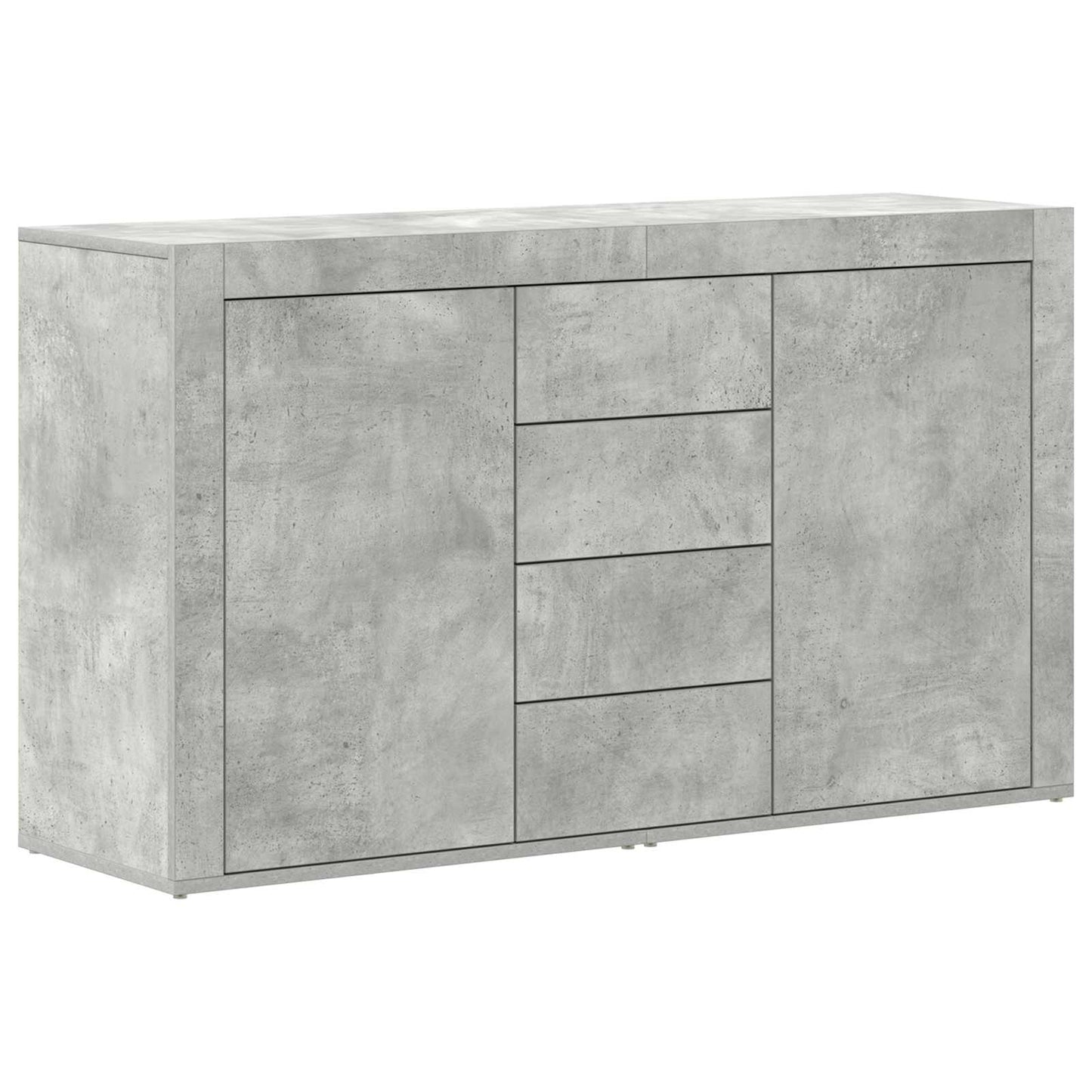Serviesskap med skuff Betonggrå 120 x 36 x 69 cm Konstruert tre