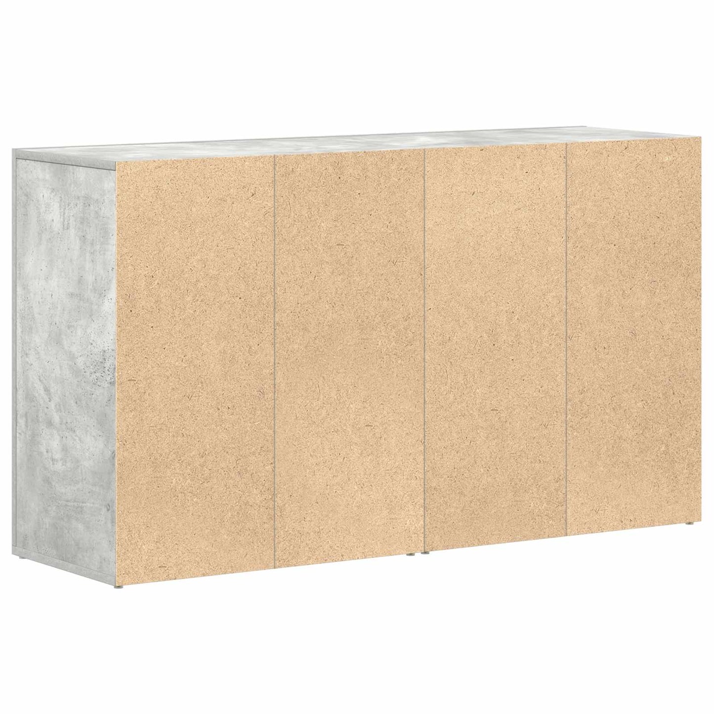 Serviesskap med skuff Betonggrå 120 x 36 x 69 cm Konstruert tre