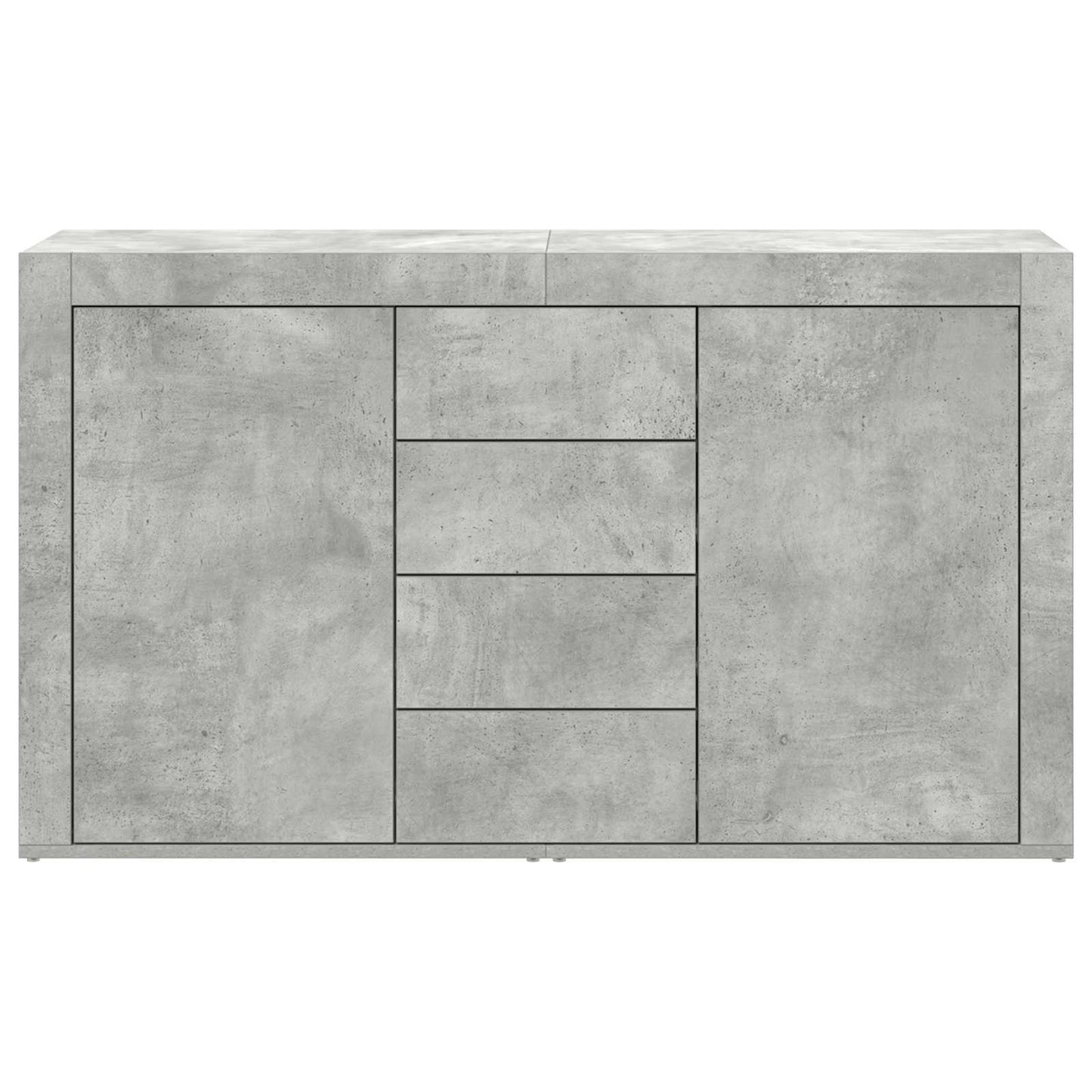 Serviesskap med skuff Betonggrå 120 x 36 x 69 cm Konstruert tre
