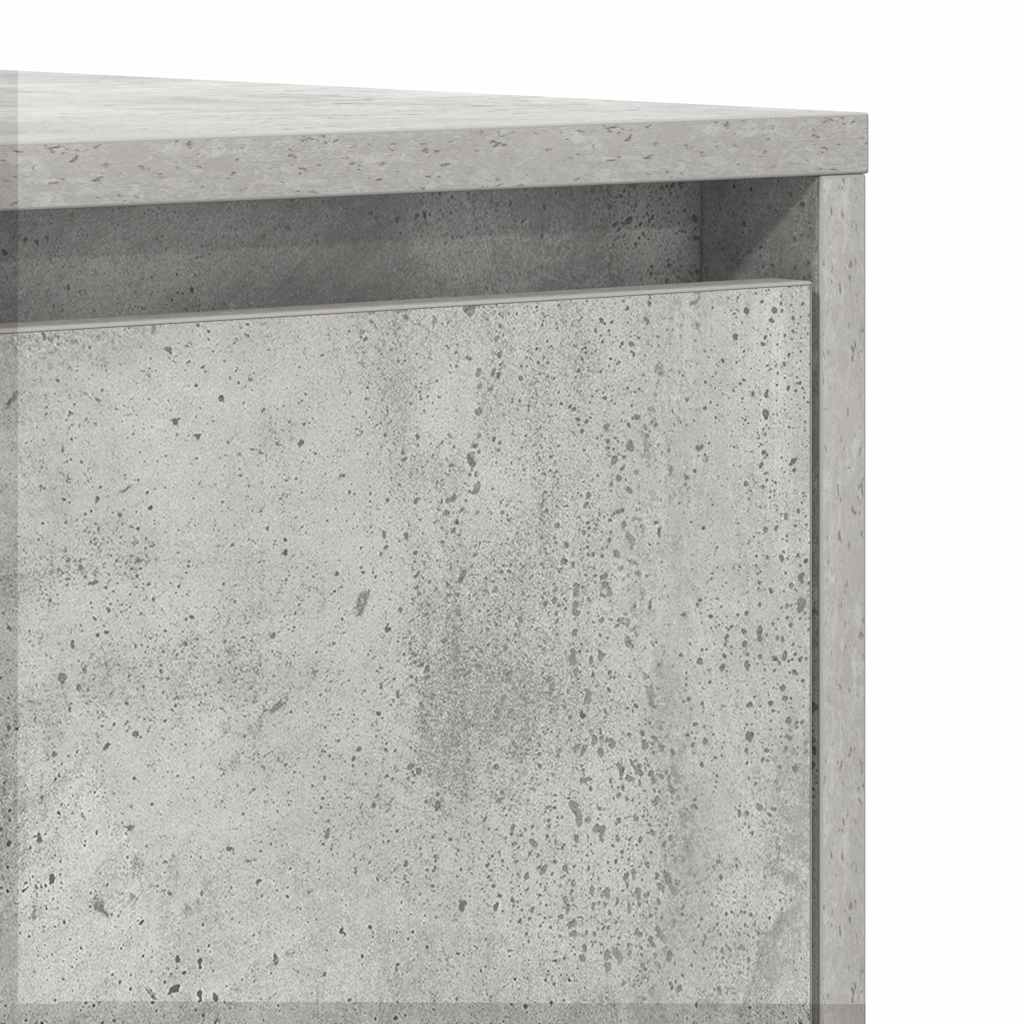 Serviesskap med skuff Betonggrå 120 x 41 x 75 cm Konstruert tre