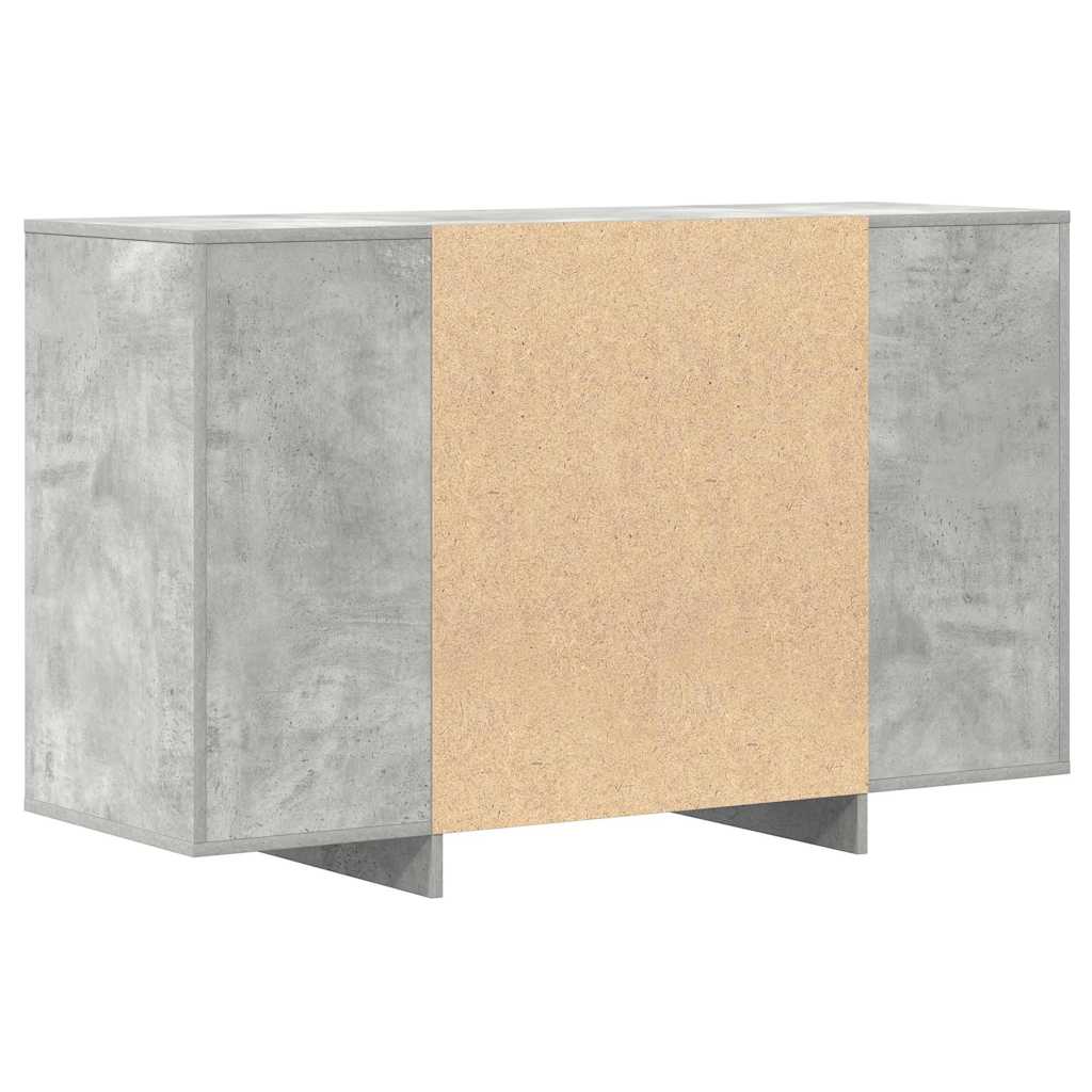 Serviesskap med skuff Betonggrå 120 x 41 x 75 cm Konstruert tre