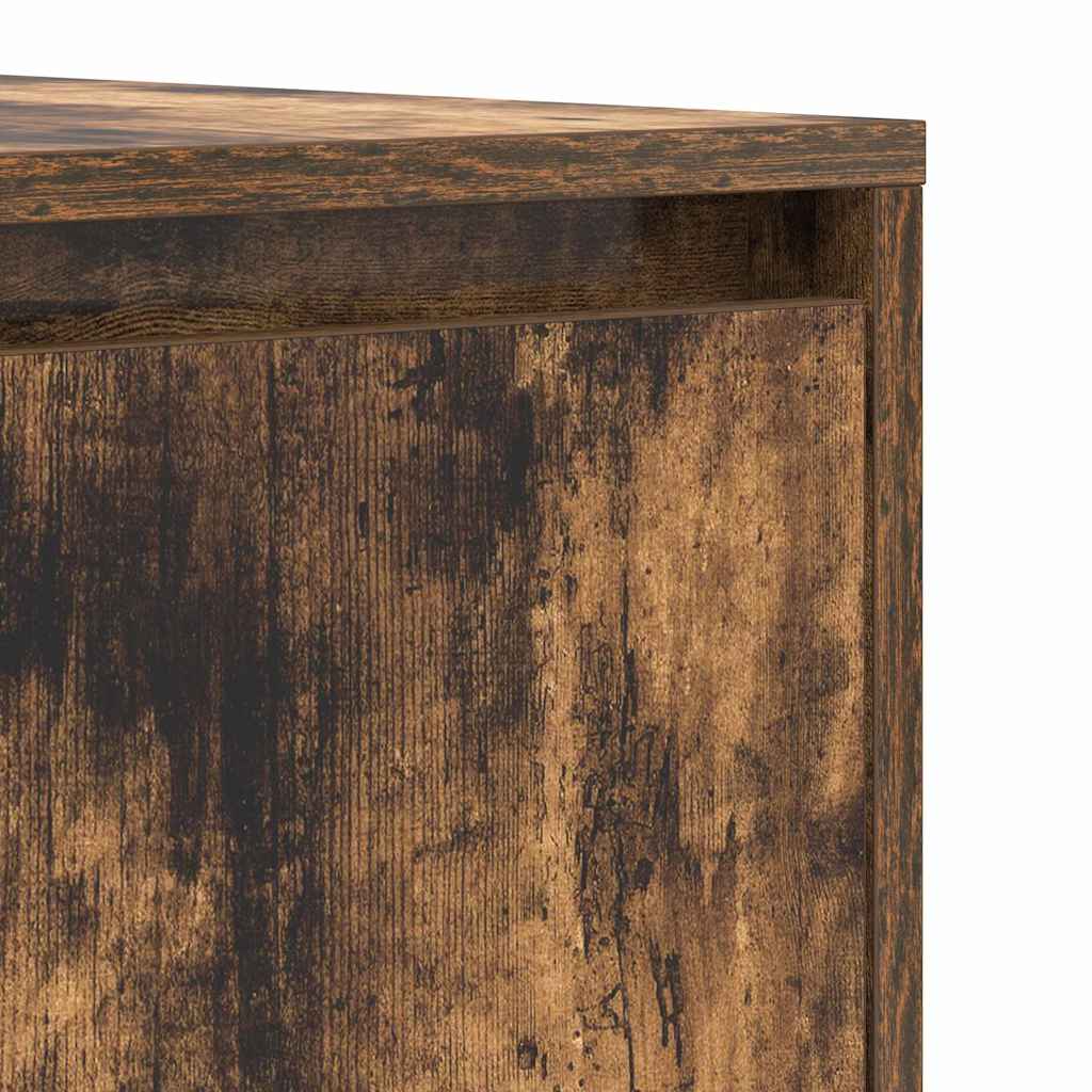 Serviesskap med skuff Røkt eik 120 x 41 x 75 cm Konstruert tre