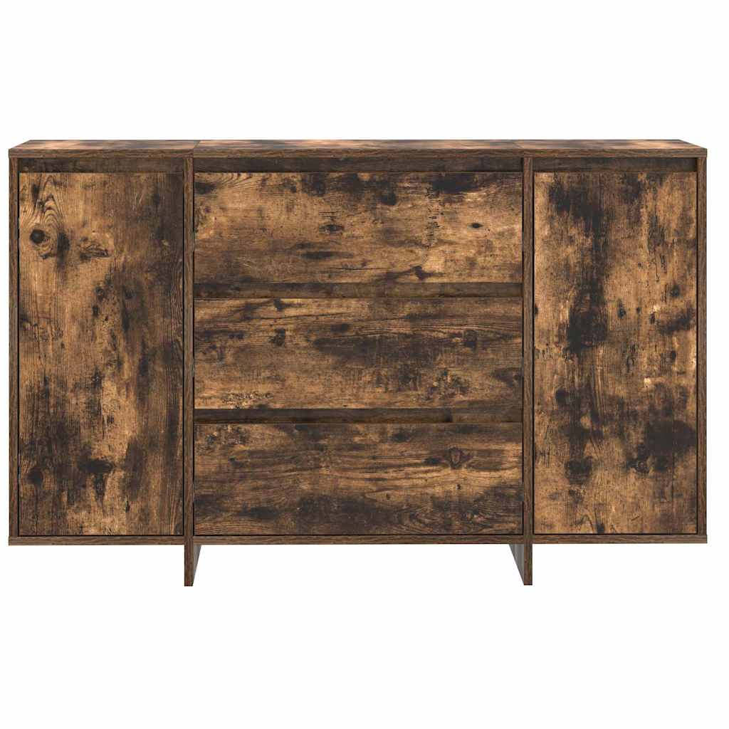 Serviesskap med skuff Røkt eik 120 x 41 x 75 cm Konstruert tre