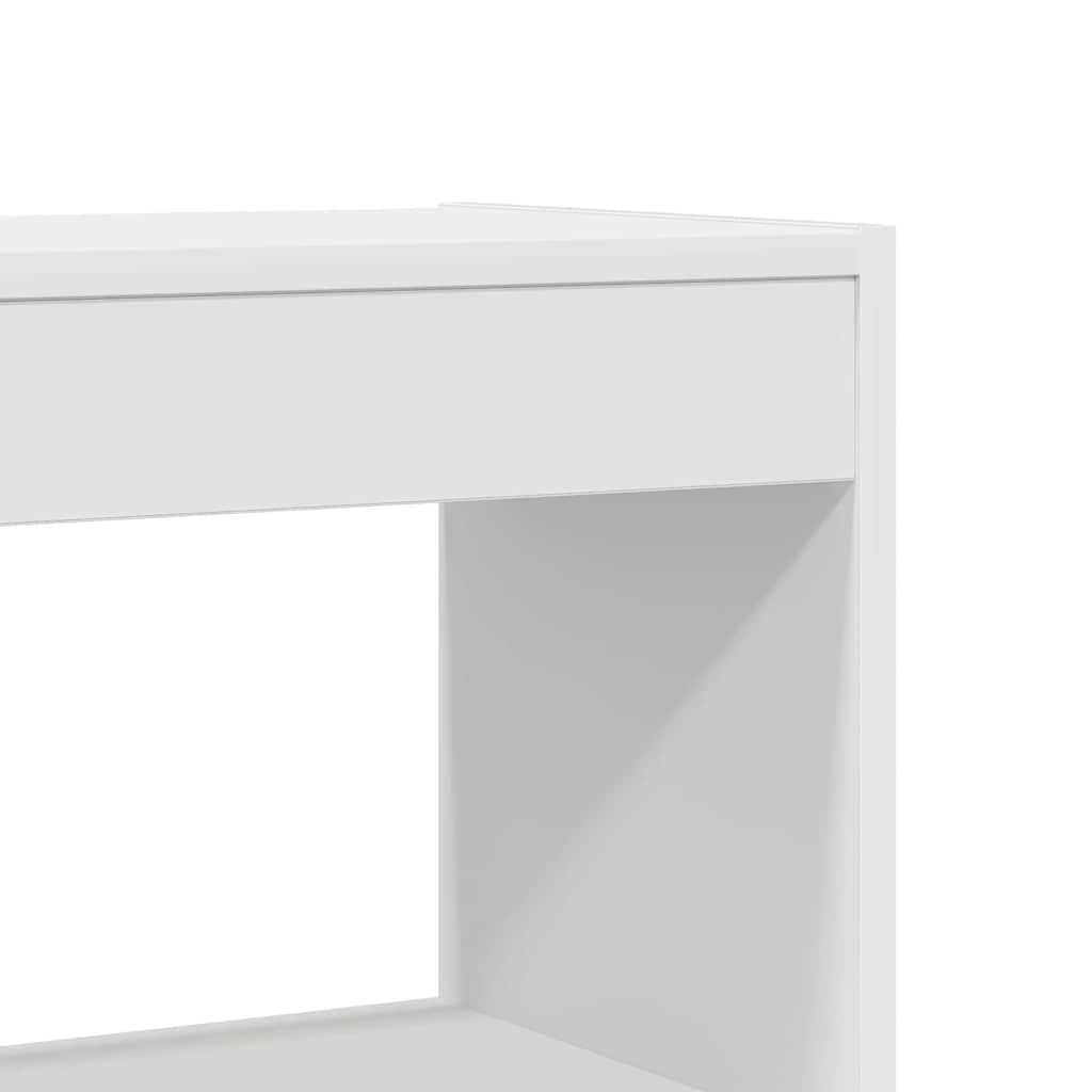 Bokskap med hylle Hvit 80 x 30 x 198 cm Konstruert tre