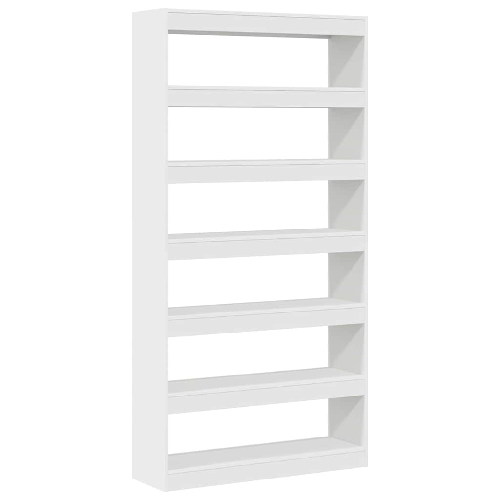Bokskap Hvit 100 x 30 x 198 cm Konstruert tre