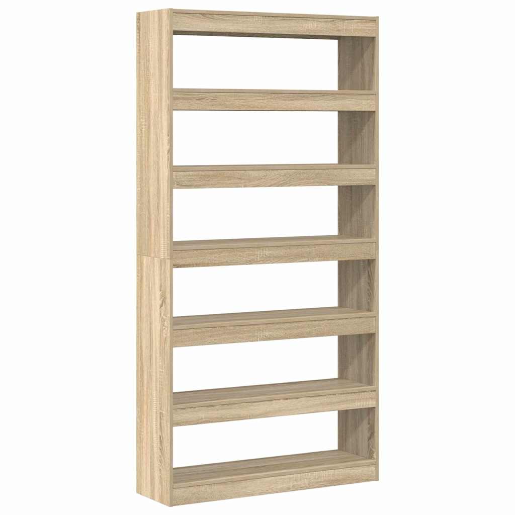 Bokskap Sonoma eik 100 x 30 x 198 cm Konstruert tre