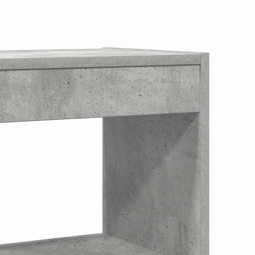 Bokskap Betonggrå 100 x 30 x 198 cm Konstruert tre