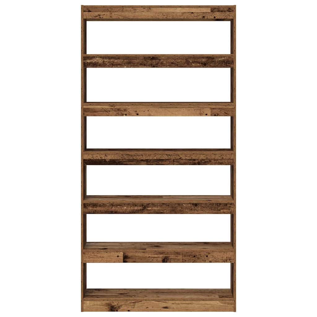 Bokskap 6 nivåer 100 x 30 x 198 cm Konstruert tre Avfallstre