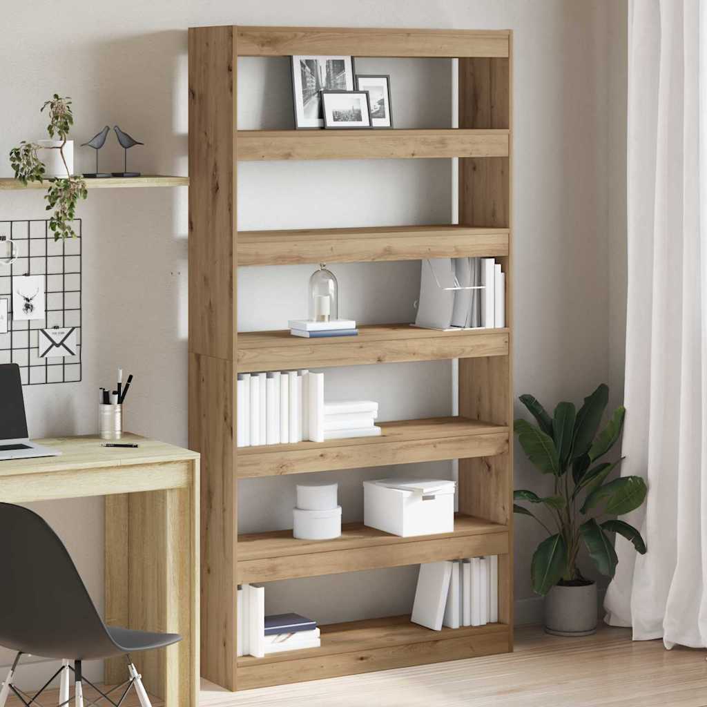 Bokskap Artisan Eik 100 x 30 x 198 cm Konstruert tre