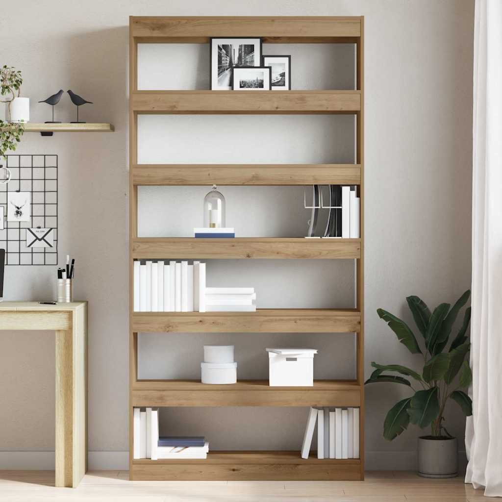 Bokskap Artisan Eik 100 x 30 x 198 cm Konstruert tre