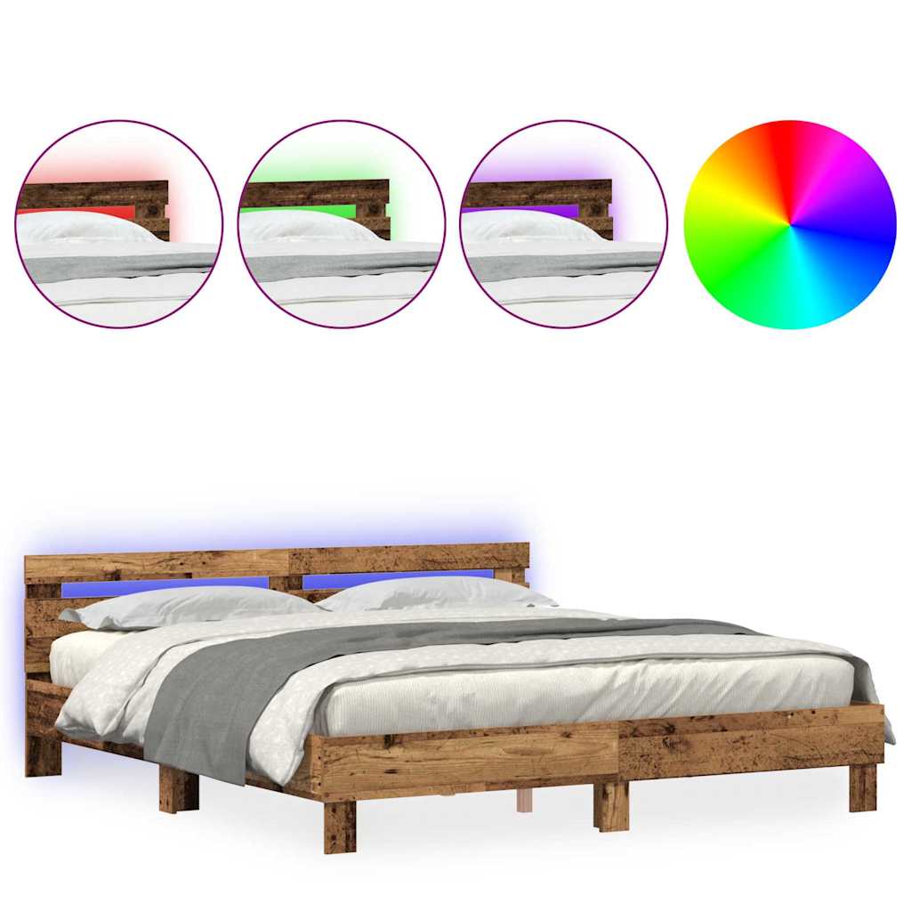 Sengestamme Gammelt tre 200 x 200 cm Konstruert tre