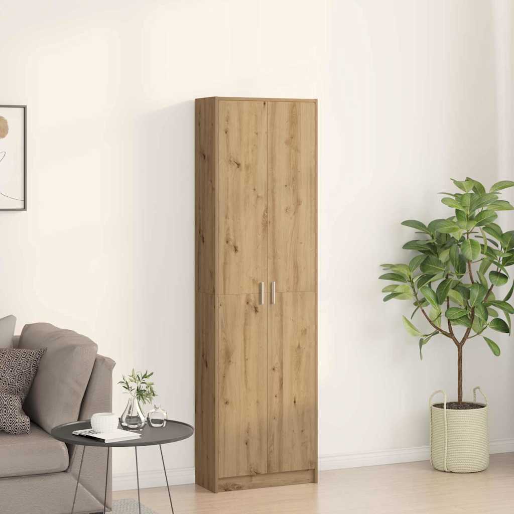 Garderobeskap Artisan Eik 55 x 25 x 189 cm Konstruert tre vidaXL