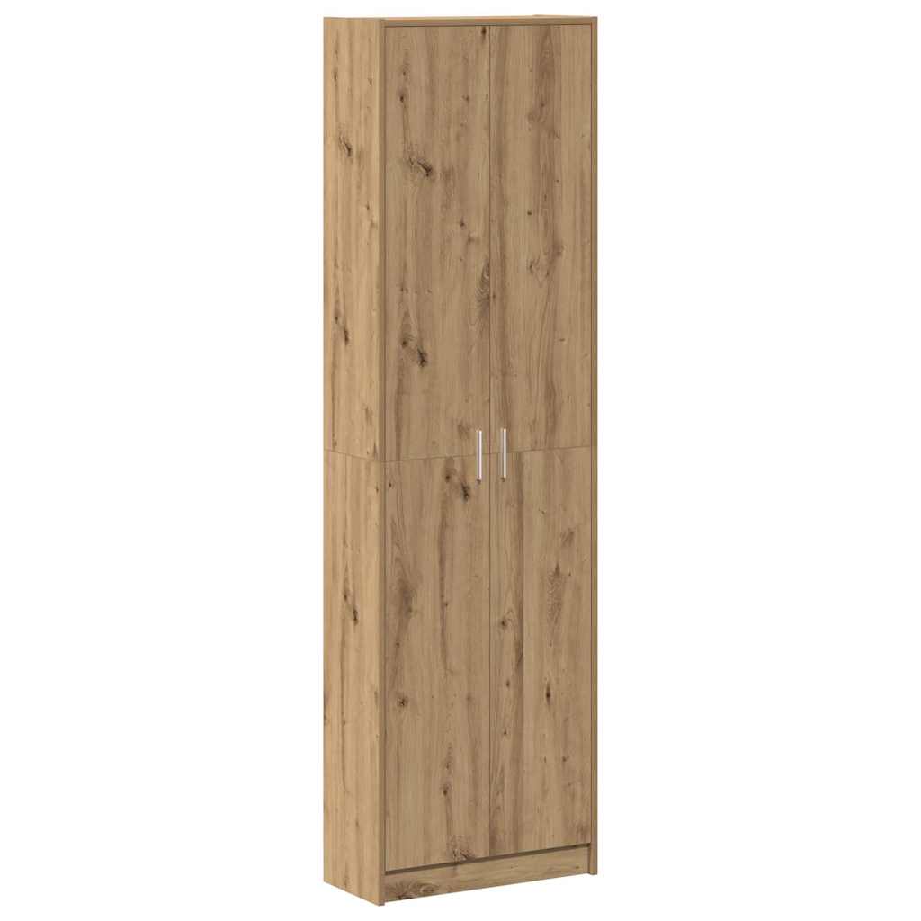 Garderobeskap Artisan Eik 55 x 25 x 189 cm Konstruert tre vidaXL