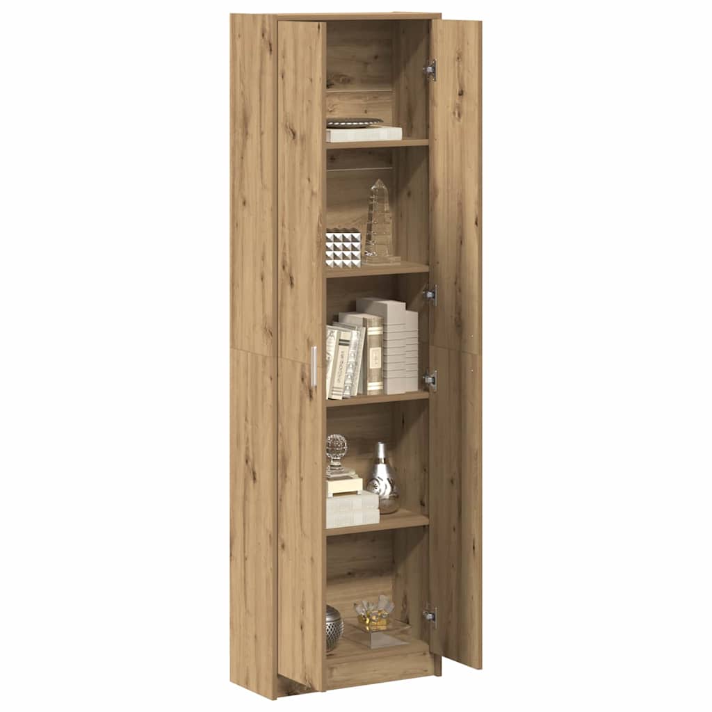 Garderobeskap Artisan Eik 55 x 25 x 189 cm Konstruert tre vidaXL