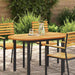 Bordplate Olje naturlig 120 x 70 x 2 cm Solid akasietre