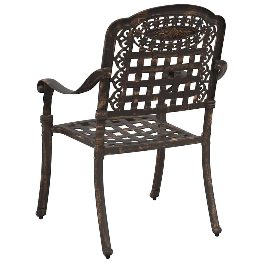 Hage Stol 2 pcs Bronse 55 x 56,5 x 91cm Aluminium