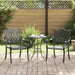 Hage Stol 2 pcs Svart 56 x 55 x 92.5cm Aluminium vidaXL