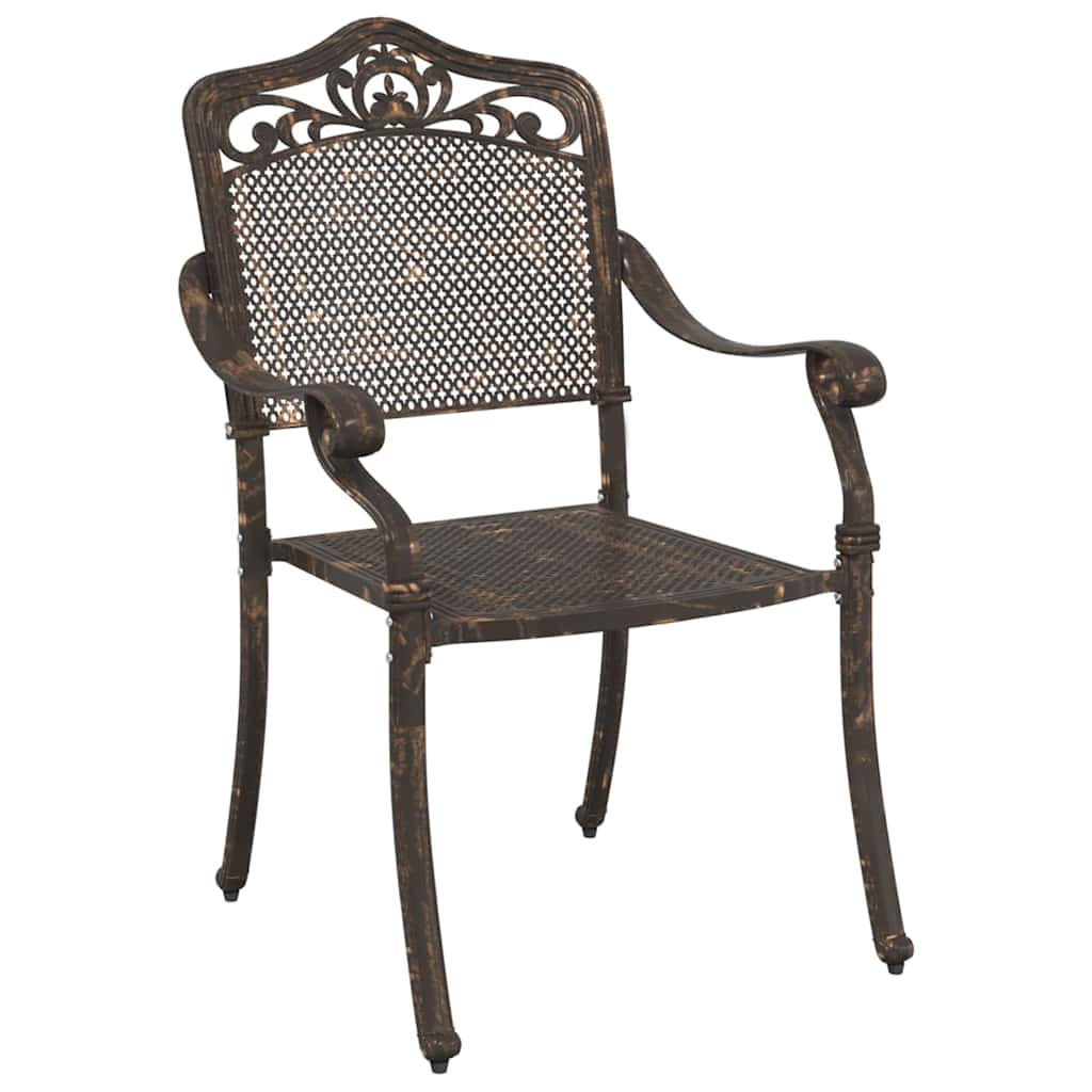 Hage Stol 2 pcs Bronse 55 x 55 x 92,5cm Aluminium