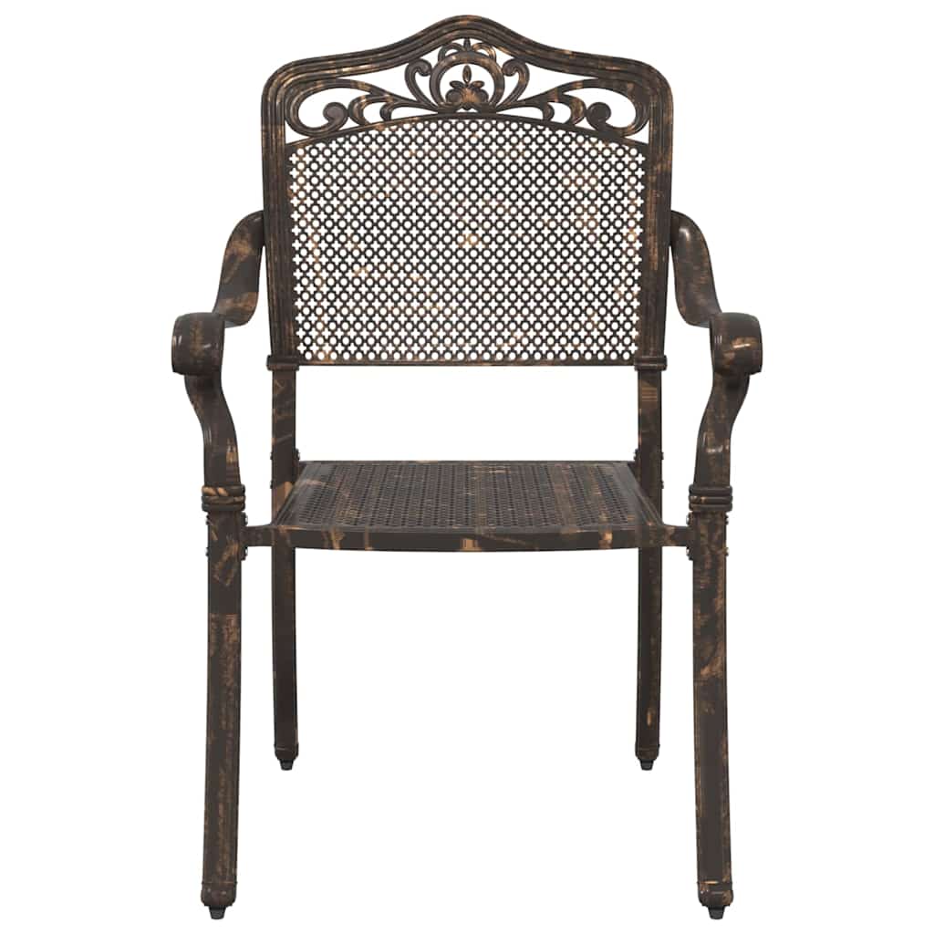 Hage Stol 2 pcs Bronse 55 x 56.5 x 91cm Aluminium