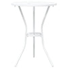 Hage Bistro Sett 3 pcs Hvit Aluminium