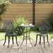 Hage Bistro Sett 3 pcs Svart Aluminium