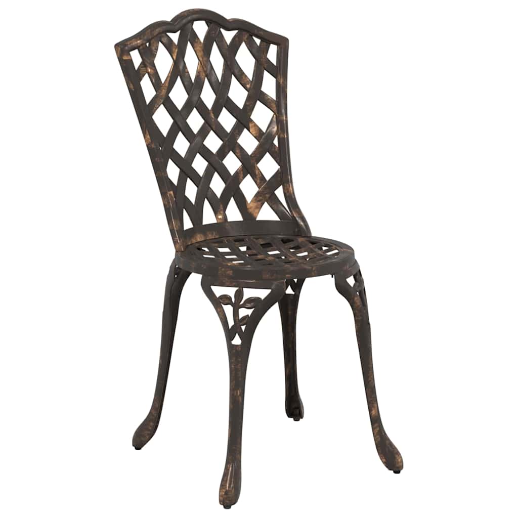 Hage Bistro Sett 3 pcs Bronse Aluminium