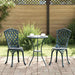 Hage Bistro Sett 3 pcs grønn Aluminium