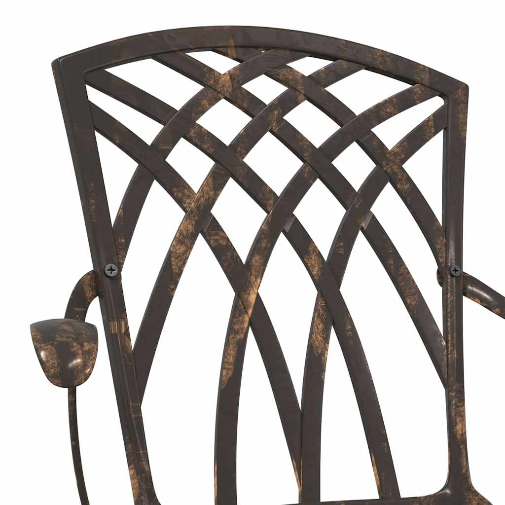 Hage Stol 2 pcs Bronse 53 x 51 x 88,5cm Aluminium
