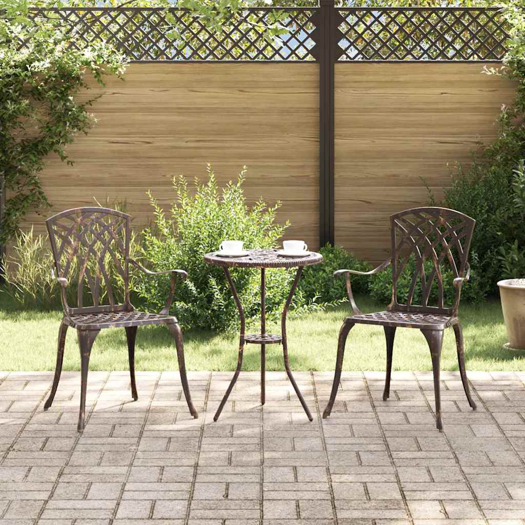 Hage Stol 2 pcs Bronse 53 x 51 x 88,5cm Aluminium