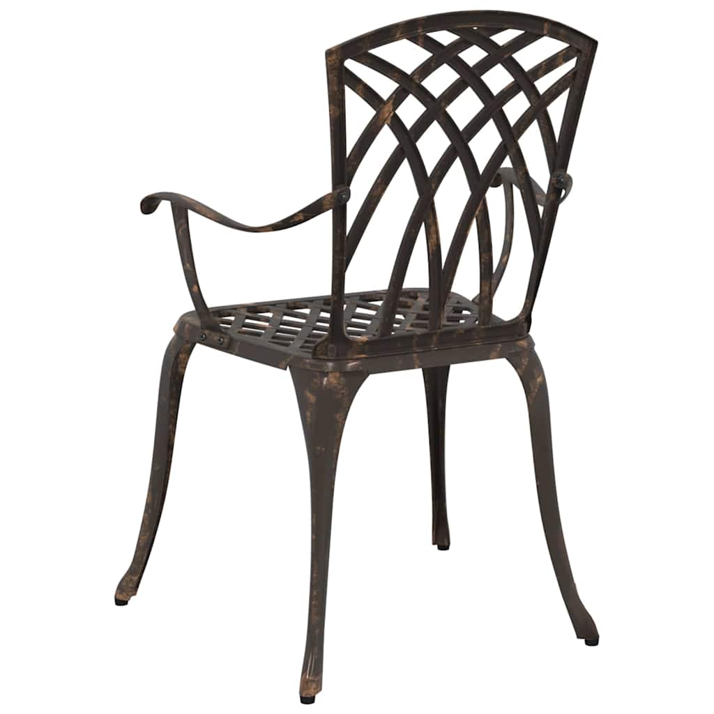 Hage Stol 2 pcs Bronse 53 x 51 x 88,5cm Aluminium