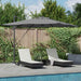 Parasoll Antrasitt 286 x 284 x 270 cm Aluminium og polyester