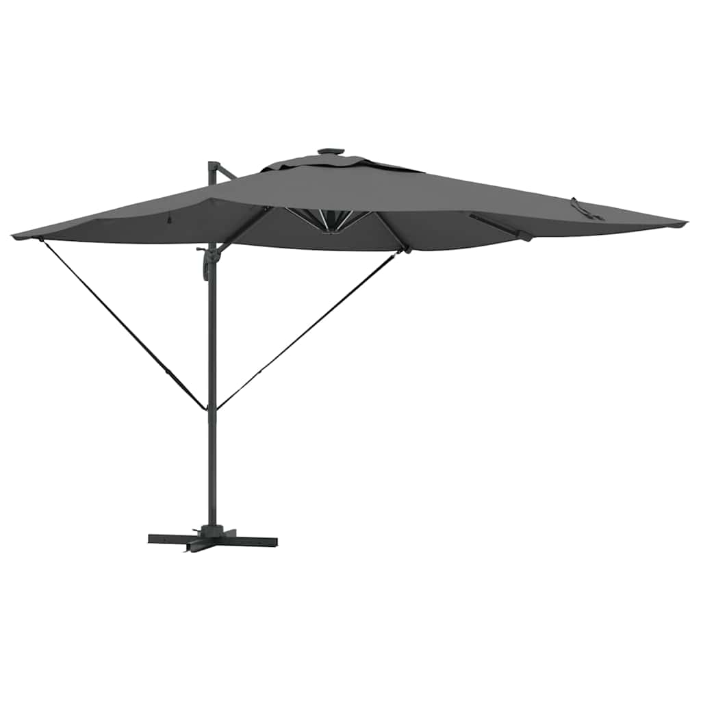 Parasoll Antrasitt 286 x 284 x 270 cm Aluminium og polyester