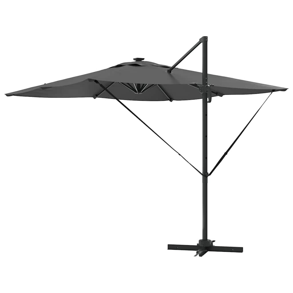 Parasoll Antrasitt 286 x 284 x 270 cm Aluminium og polyester