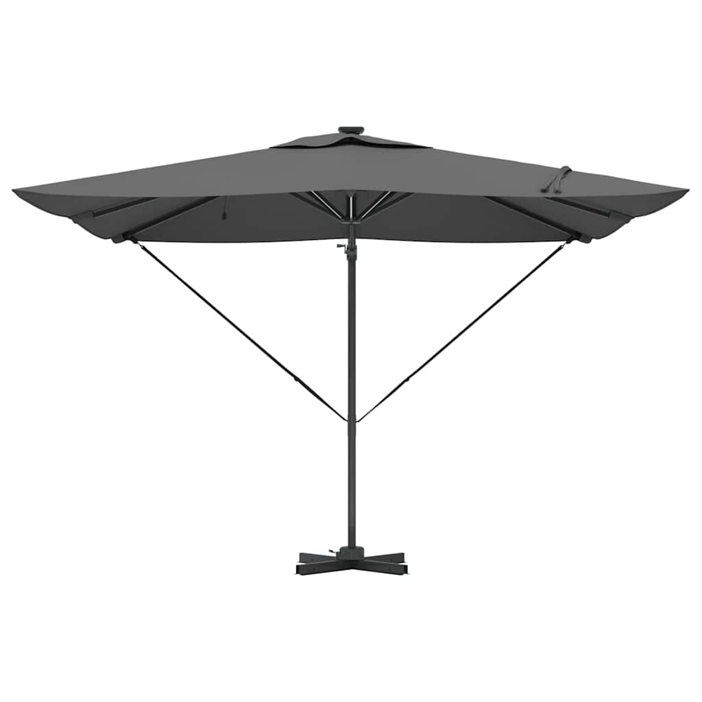 Parasoll Antrasitt 286 x 284 x 270 cm Aluminium og polyester