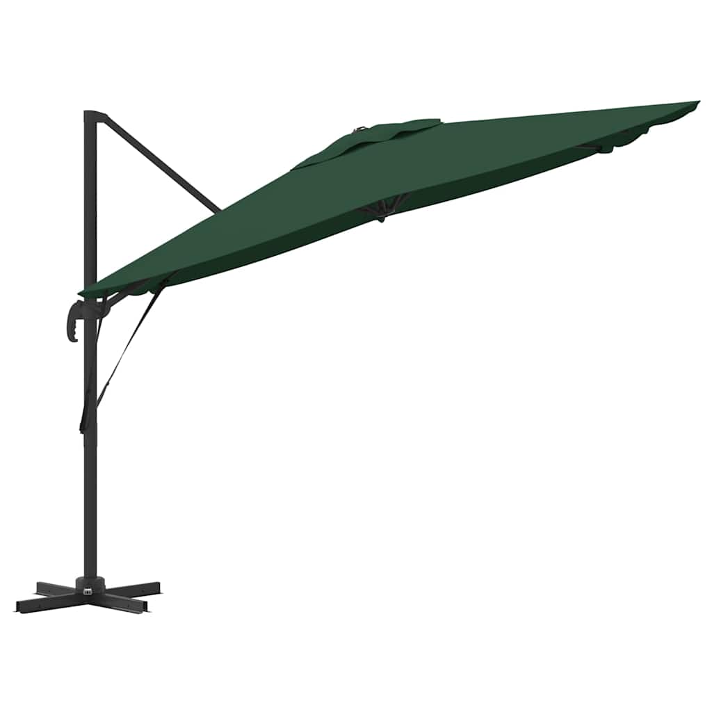 Roma parasol grønn 286 x 284 x 265 cm Aluminium og polyester