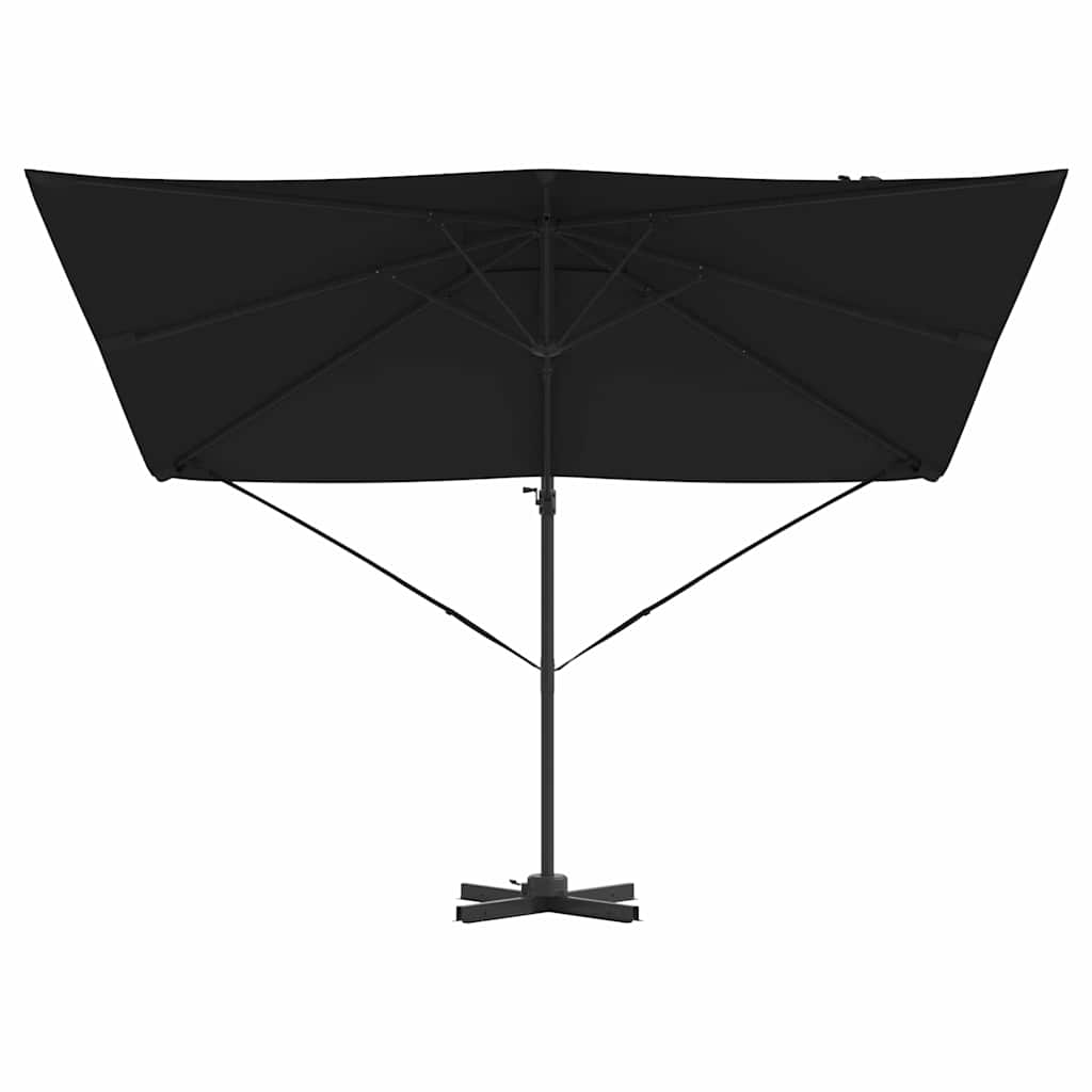 Roma parasol Svart 286 x 284 x 265 cm Aluminium og polyester
