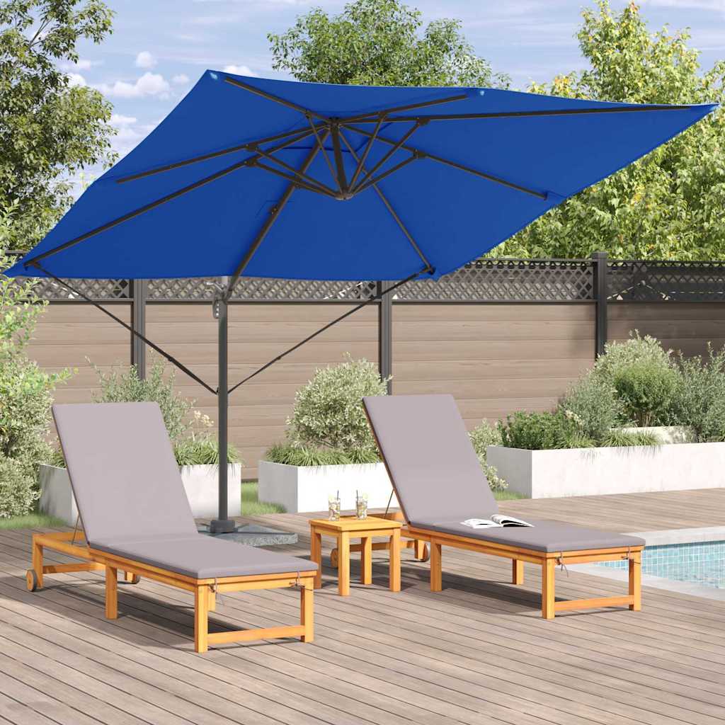 Roma parasol Blå 286 x 284 x 265 cm Aluminium og polyester