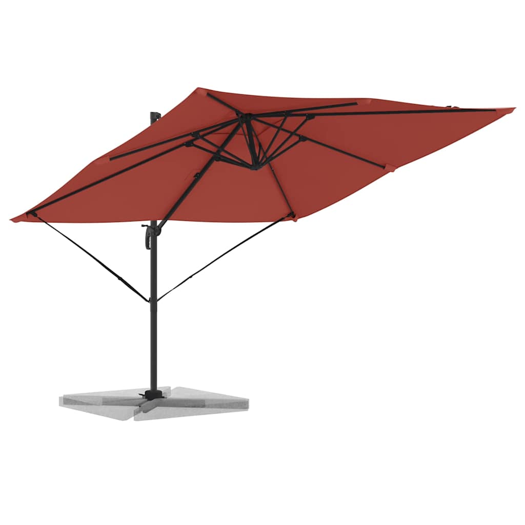 Roma parasol Rød 286 x 284 x 265 cm Aluminium og polyester