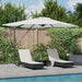 Roma parasol Beige 286 x 284 x 270 cm Aluminium og polyester